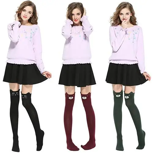 Calcetines/милые носки для девочек с объемным рисунком животных медведя панды зимние