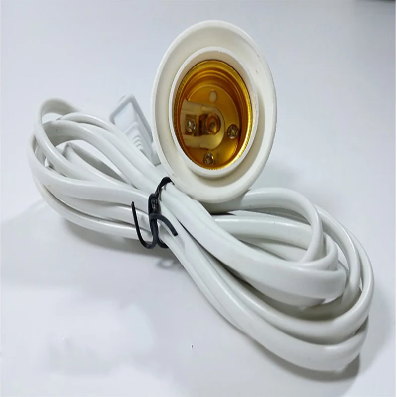 20 шт./лот держатель лампы удлинитель лампа e27 Лампа линия длиной 3 м повязка
