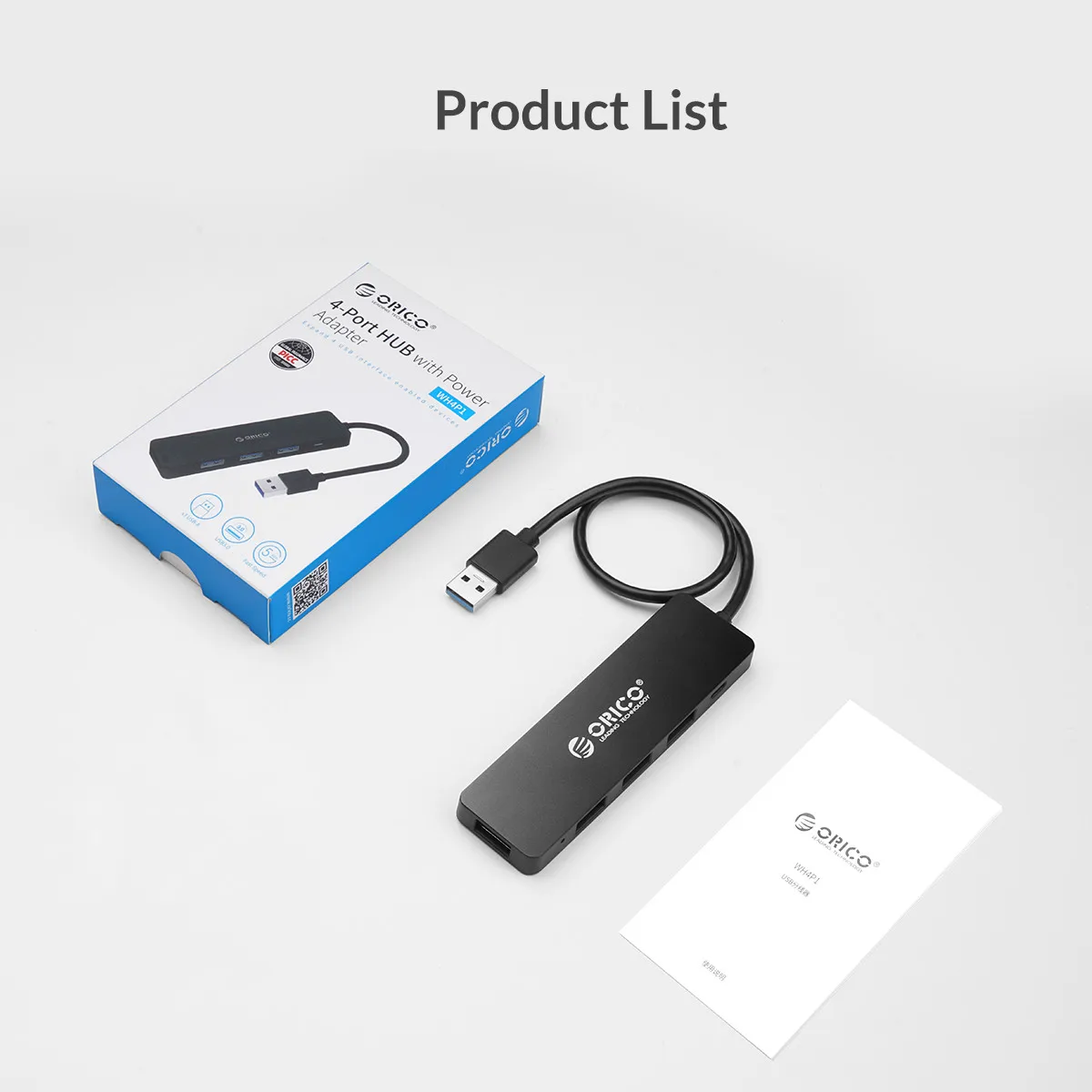 ORICO мульти USB3.0 концентратор 5 Гбит/с 4 порта USB разветвитель OTG адаптер с интерфейсом питания для MacBook ноутбук ПК планшетный компьютер