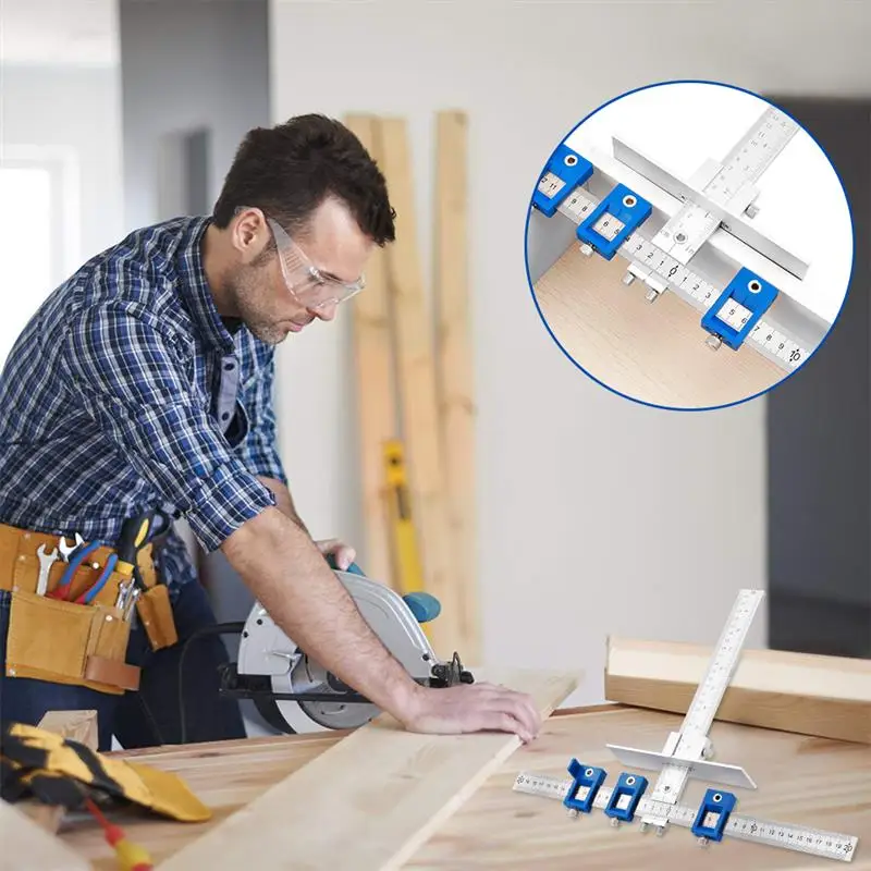 Съемный дырокол, джиг, инструмент, центр сверла, набор направляющих, втулка для шкафа, аппаратный локатор, деревообрабатывающий инструмент