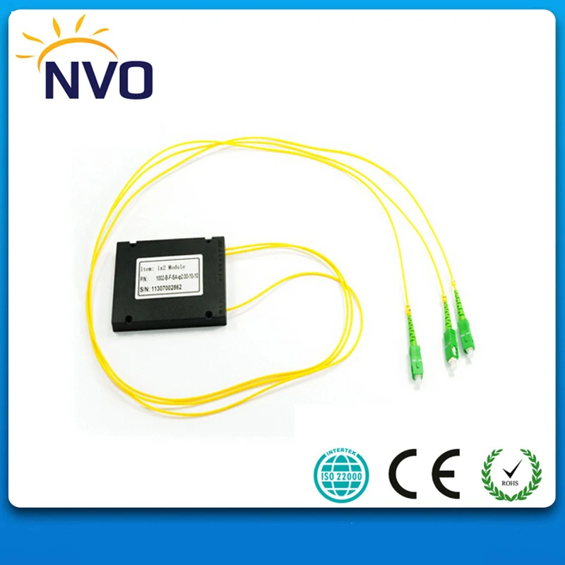 ABS упаковка диаметр: 2 0 мм Длина: 1 м SC/APC 1*2 Волоконно-оптический PLC Splitter-10pcs в