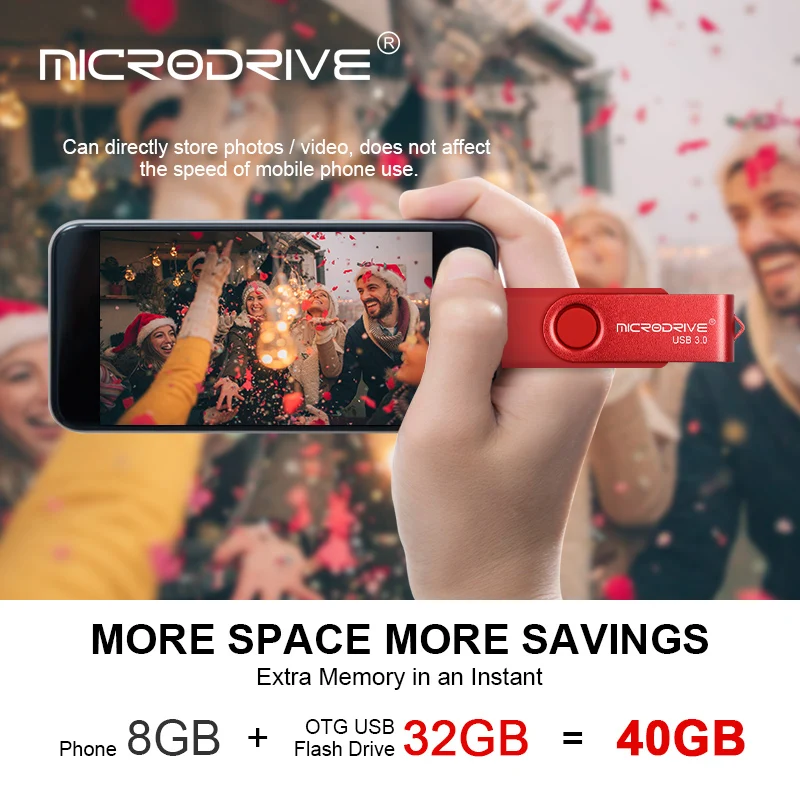 Высокая скорость USB 3 0! 8 цветов 2 в 1 OTG флеш накопитель 16 ГБ 32 64 Гб 128 карта памяти