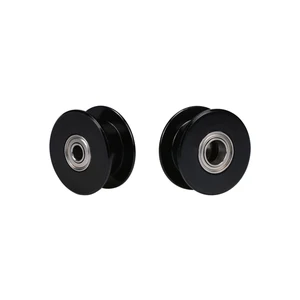 Новейший черный алюминиевый беззубчатый Ремень ГРМ BIQU GT2, шкив 20 зубьев для 3D-принтера GT2- 6 мм, Ширина ремня ГРМ