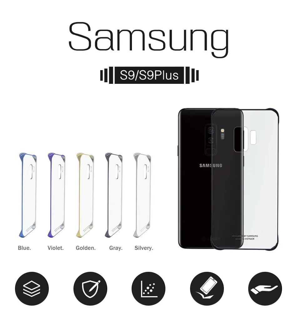 samsung S9 чехол для samsung Galaxy S9 S9 G960 G965 прозрачный противоударный жесткий чехол прозрачный PC защитный чехол