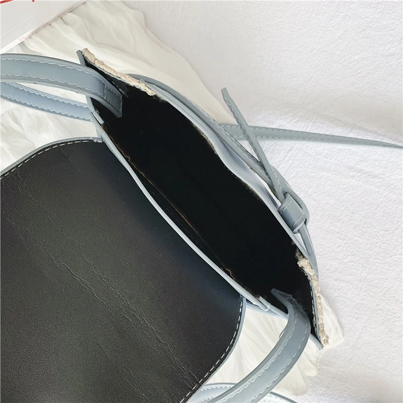 Пасторальная ветровая тканая сумка плетеная корзина через плечо дамская на