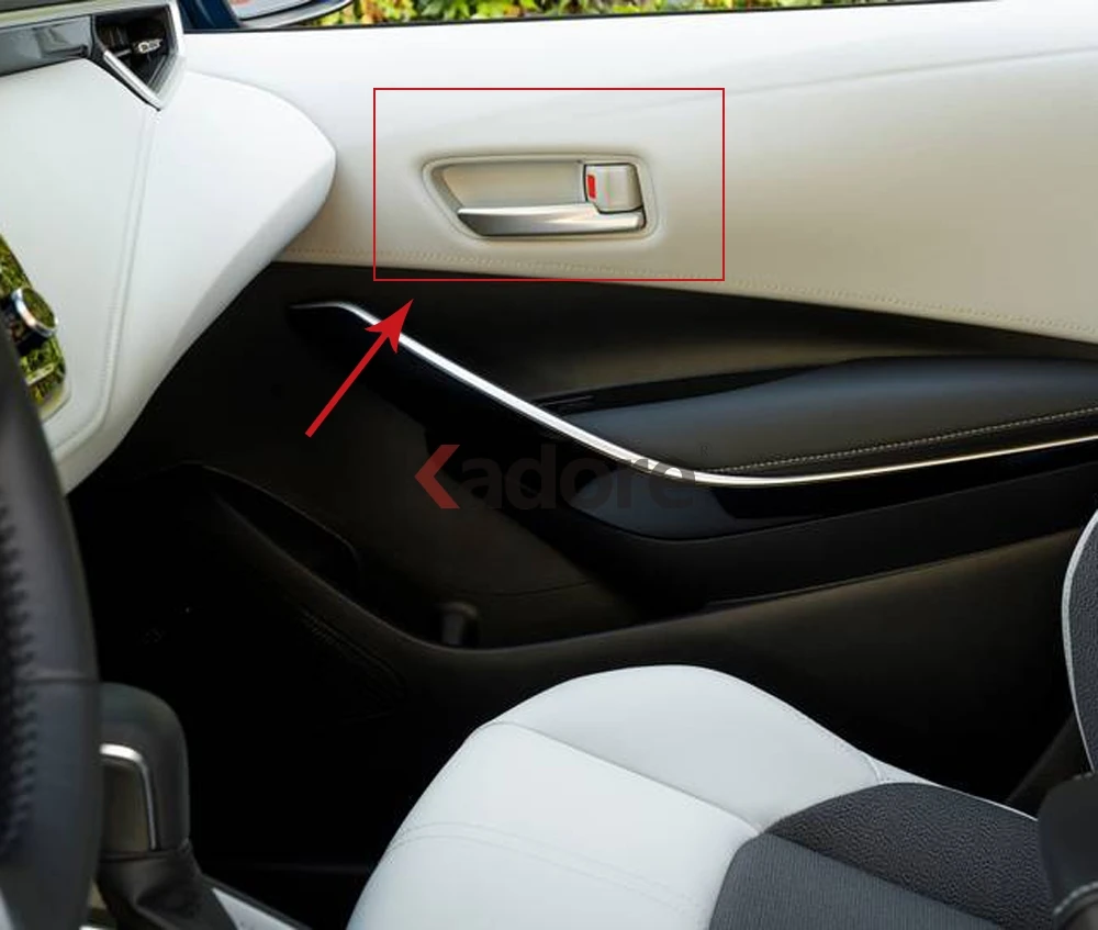 Для Toyota Corolla хэтчбек автомобильный Стайлинг ABS Матовый интерьер дверные ручки крышки планки Защитная Наклейка аксессуары