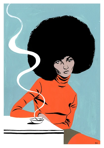 Поп Черная пантера вечерние Leader Angela Davis холст картины винтажные крафт плакаты с