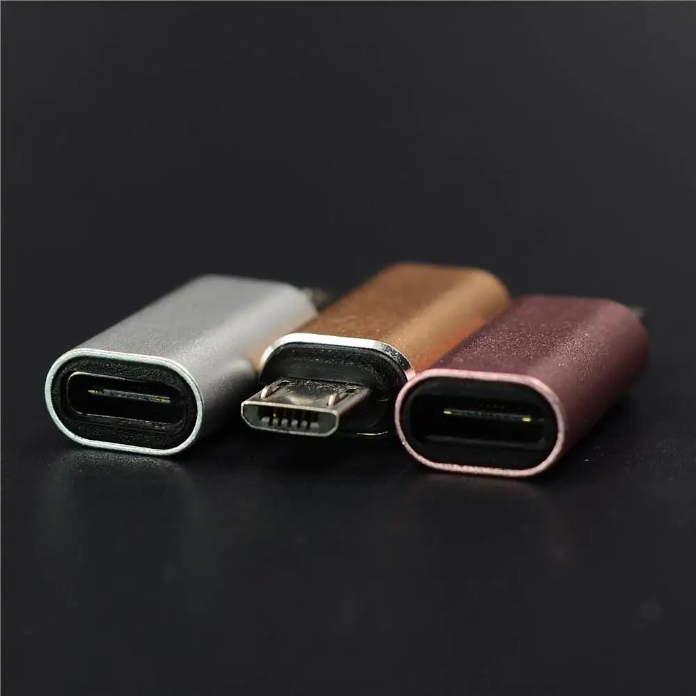 Металлический переходник Type C с разъемом Micro USB для адаптера C|Переходники и