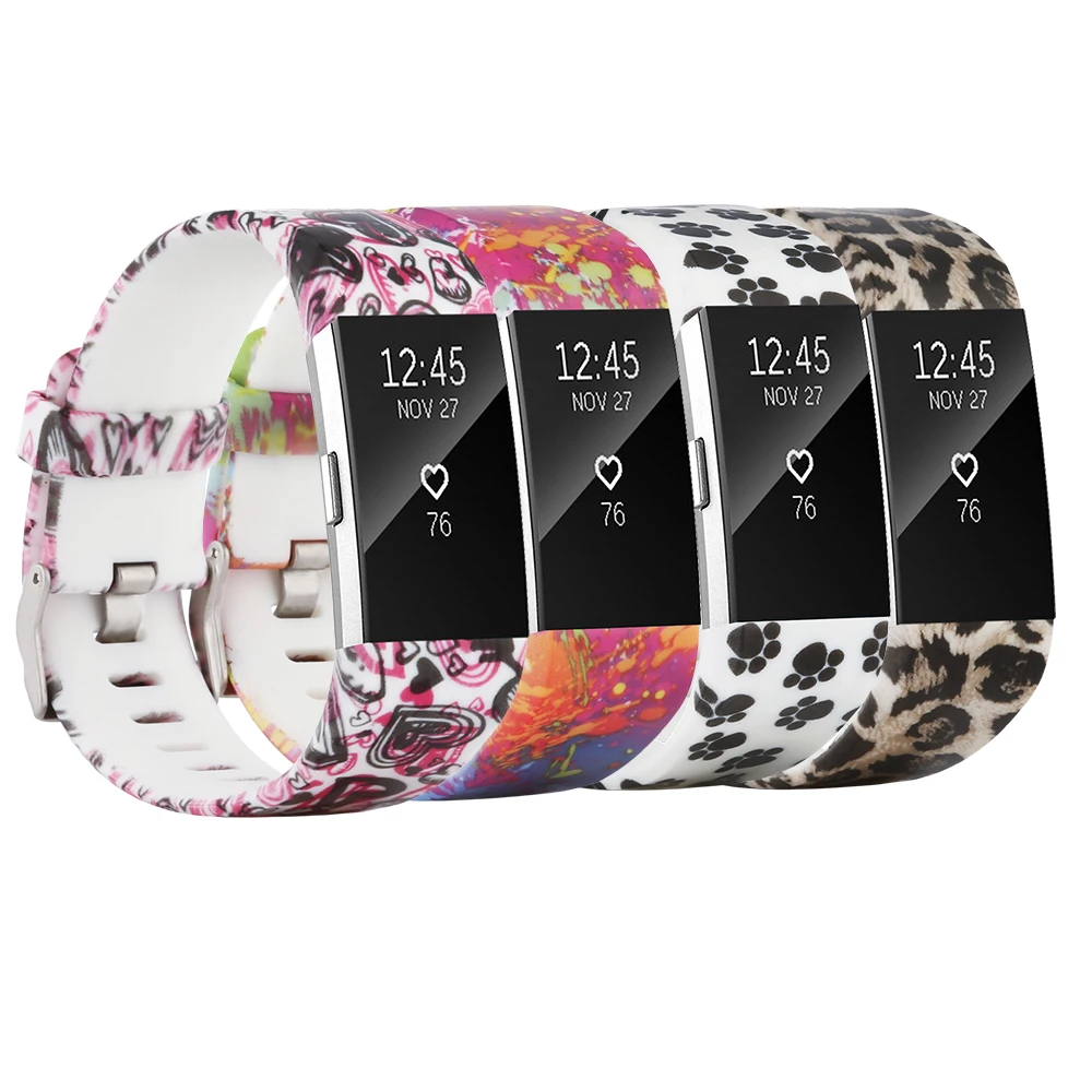 Baaletc 4 Набор браслетов для Fitbit Charge 2 Смарт часы ремешок на запястье Charge2 Bandjes