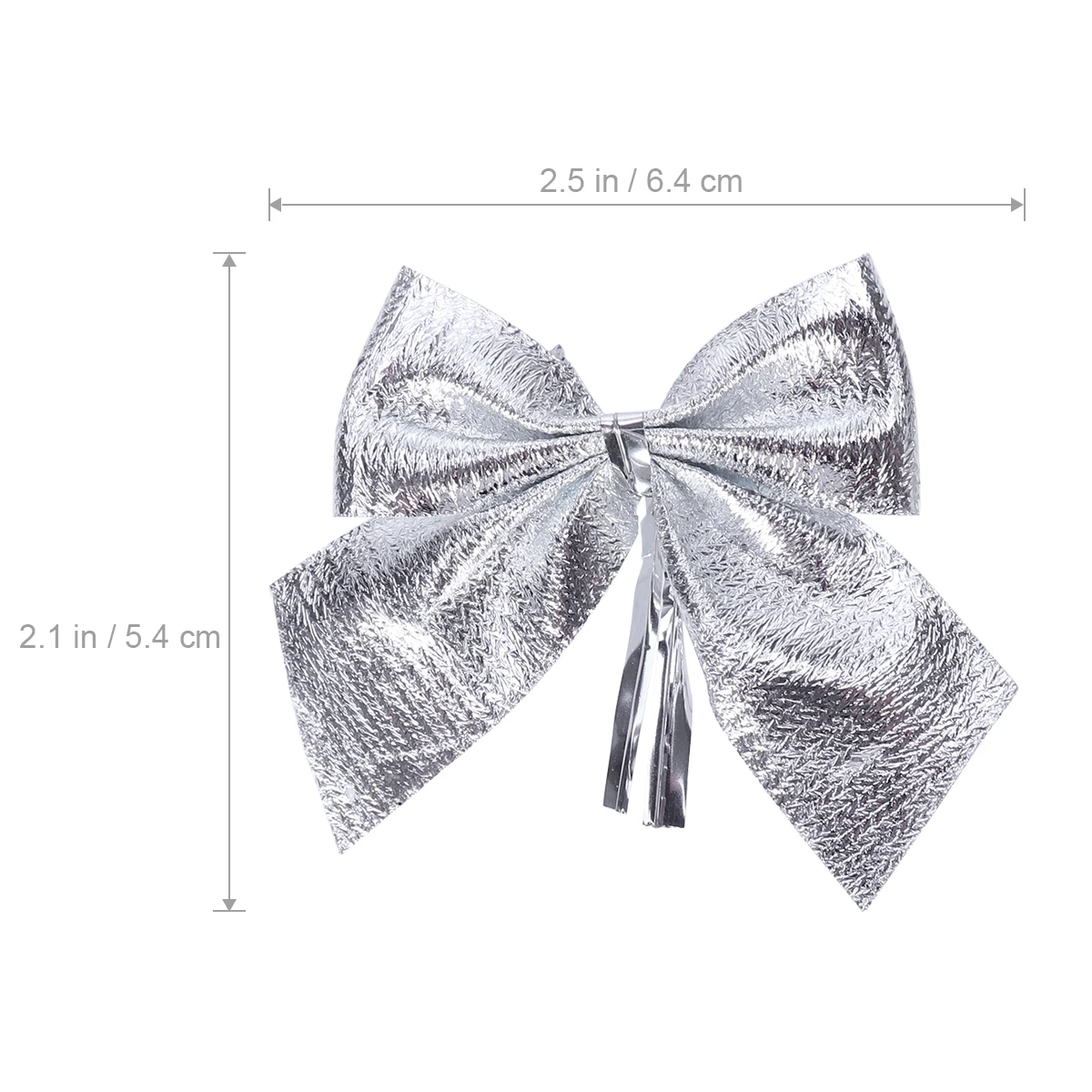 12 шт. блестящий бант Рождественская елка украшения кулон рождественский