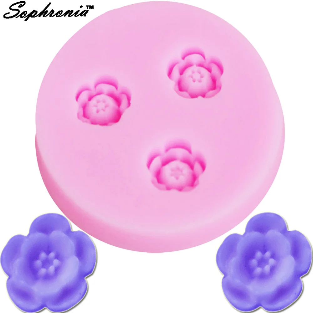 

10pcs/set M066 Hot Flower Silicone Mold Silicone Mold For Cake Cupcake Decoration Rose Flower Leaf Silicone Chocolate Mould