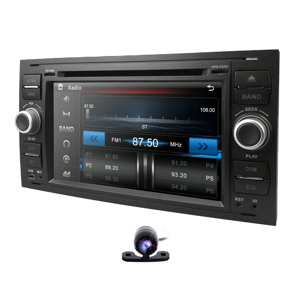 IPS 2din 7'⟊r DVD для Ford Mondeo S-max Focus C-MAX Galaxy Fiesta transit Fusion Connect multimedia player Autoaudio Radio GPS |
