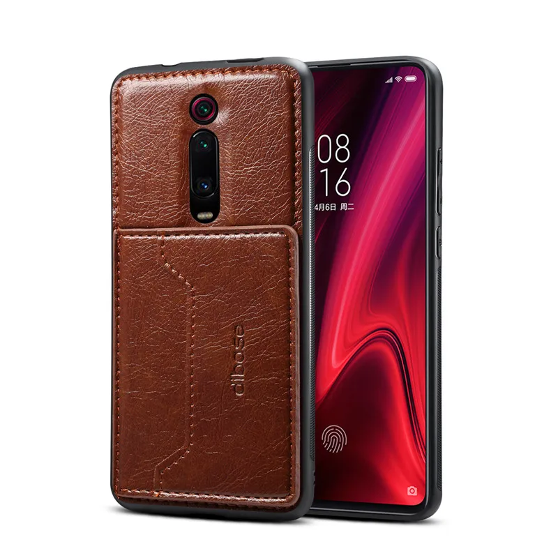 Для Xiao mi Red mi K20 Pro Чехол Силиконовый мягкий бампер держатель для карт кожаный чехол для Xiaomi mi 9t Pro K20 чехол Магнитный чехол