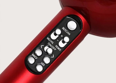 WS878 беспроводной Bluetooth Кара ОК микрофон смайлик маленький человек мини