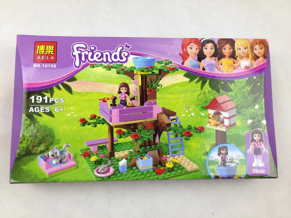 Amigos Serie 10158 Olivia Girls Arbol Casa Rompecabezas Ensamblar juguetes de bloques Construccion Bloques Muchacha |