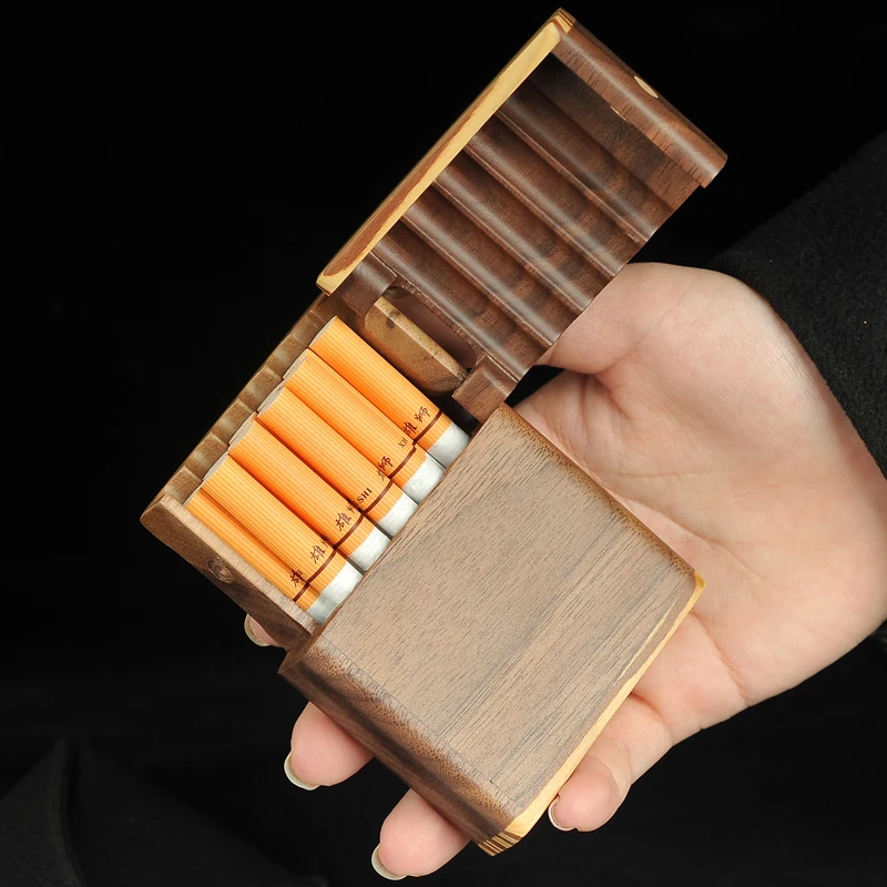 

Handmade Wooden Cigarette Case Simple Creative Personality Portable Smoking Set Men's Gifts
