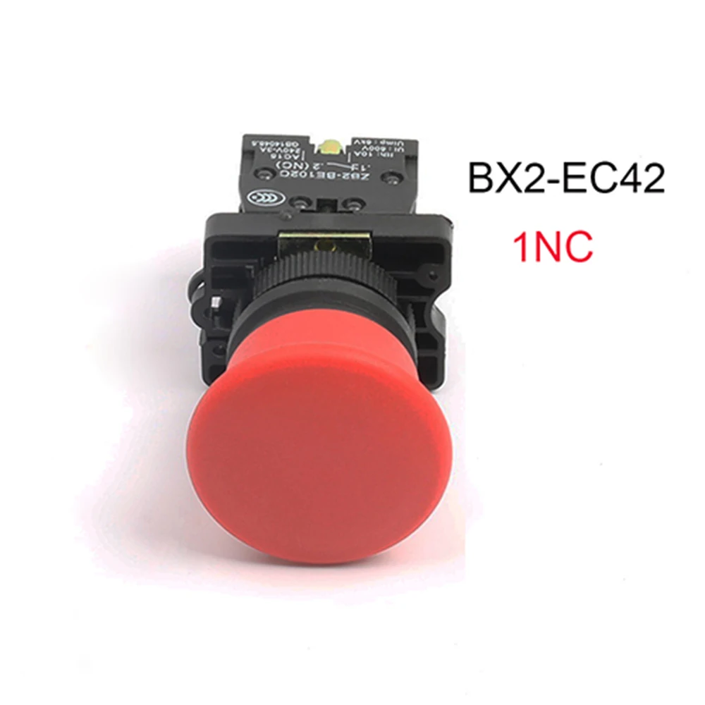 XB2 EC31 EC42 грибовая головка кнопочный переключатель 22 мм мгновенный самосброс 1NO/1NC