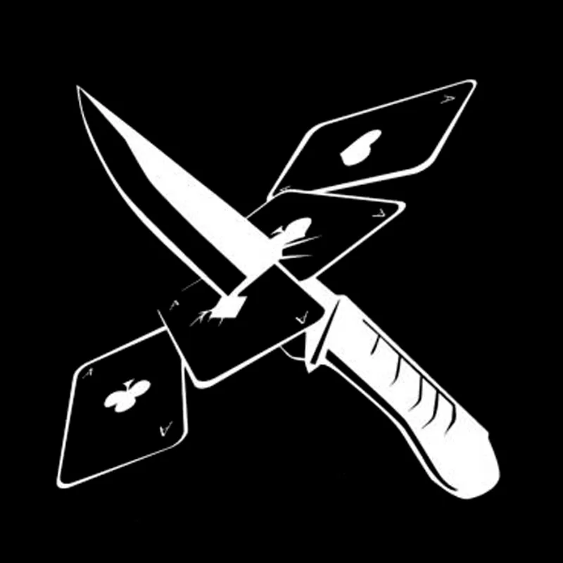 Виниловые стикеры 16 2 см * 15 3 для азартных игр оружия мафии Стайлинг автомобиля