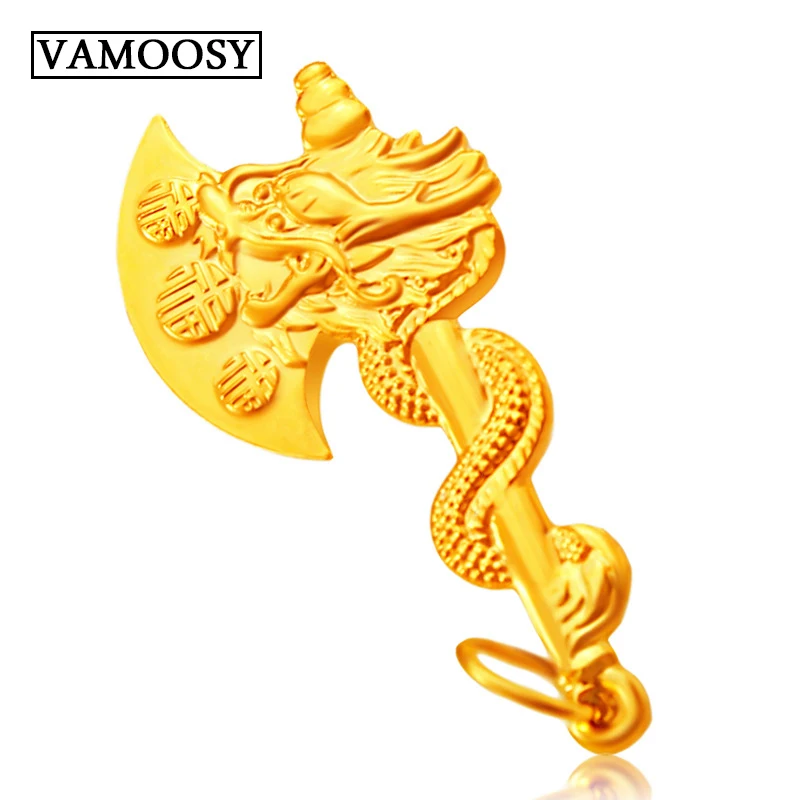 

Retro 100% 24K Gold Viking Ax Pendant Necklace Rune Ax bottle opener fit Chain for man exquisite Jewelry gift wholesale 38*19mm