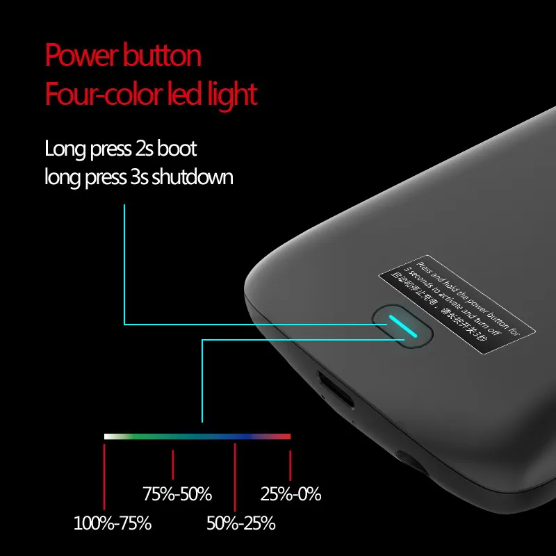 4700 mAh зарядное устройство чехол для samsung S9 5200 перезаряжаемое внешнее резервное Plus