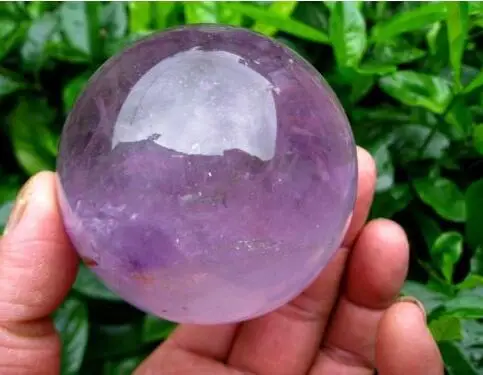 Высококачественный 100% натуральный Фиолетовый аметист кварцевый хрустальный шар
