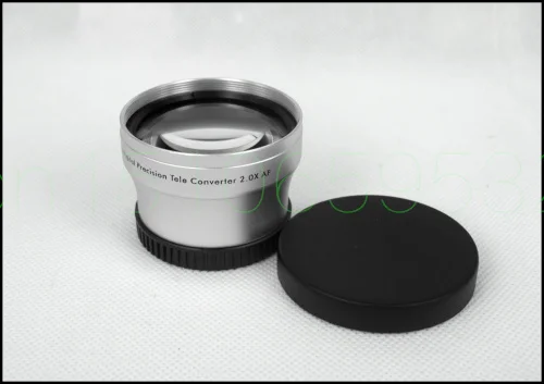 Телеобъектив 40 5 мм 2.0x для видеокамеры 2x серебристый|telephoto lens|lens 40.5mmtele lens |