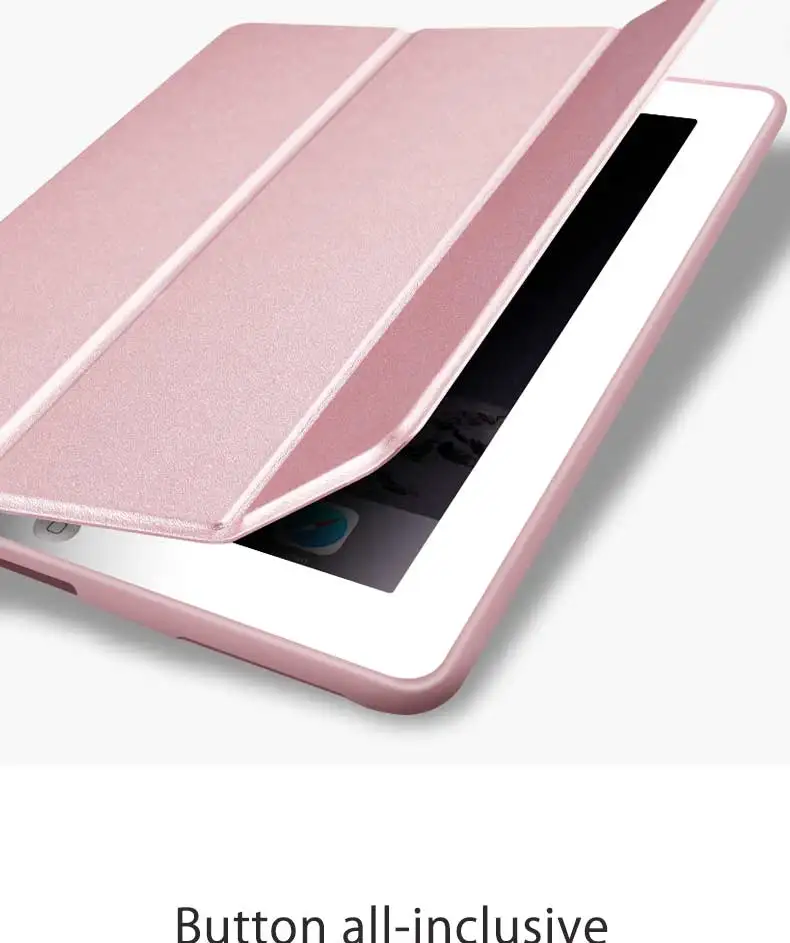 Мягкий чехол для iPad воздуха смарт-чехол для iPad 9," Wake-сон Funda для iPad Air 2, 3, 4, тонкий кожаный Капа для iPad Mini 1 2 3 4 5