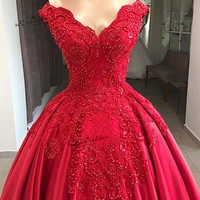 designer vintage red wedding dress 2019 lace beaded church bride dresses custom made off shoulder wedding gowns suknia slubna