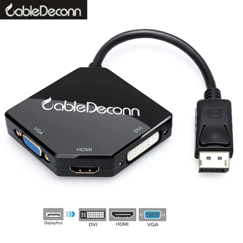 Кабель адаптер displayport hub для hdmi VGA DVI многопортовый конвертер типа Папа мама ПК