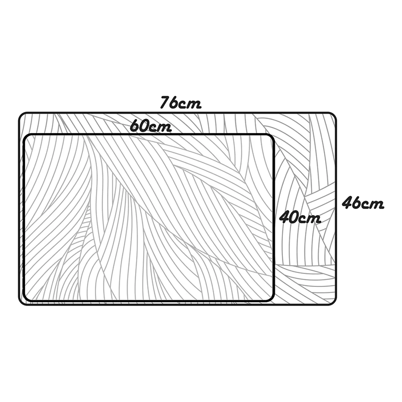 Коврик Ailovyo розовый в полоску с рисунком пуделя нескользящий для входной двери