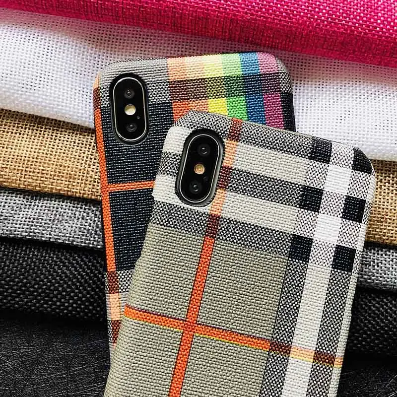 Kerzzil красочная Геометрия телефонные чехлы клетчатые для iPhone X Case Мода жесткий
