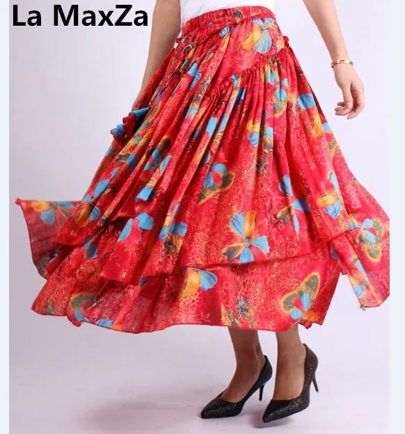 Faldas largas mujer bohemia женские длинные юбки черные тонкие spodniczka jupe longue boheme saias femininas elegante
