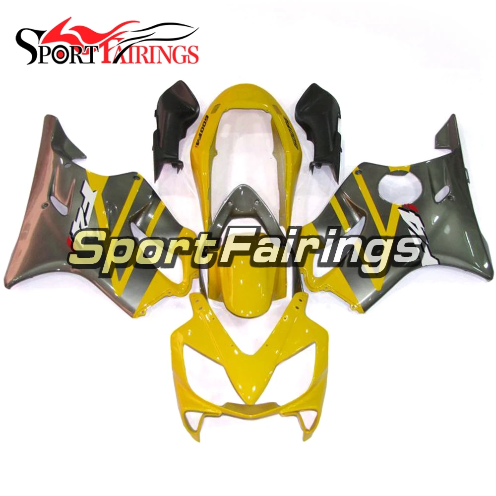 

Motorcycle Grey Yellow Injection ABS Plastic Full Fairing Kit For Honda CBR600 F4i 01 02 03 Year 2001 2002 2003 Sportbike Frame