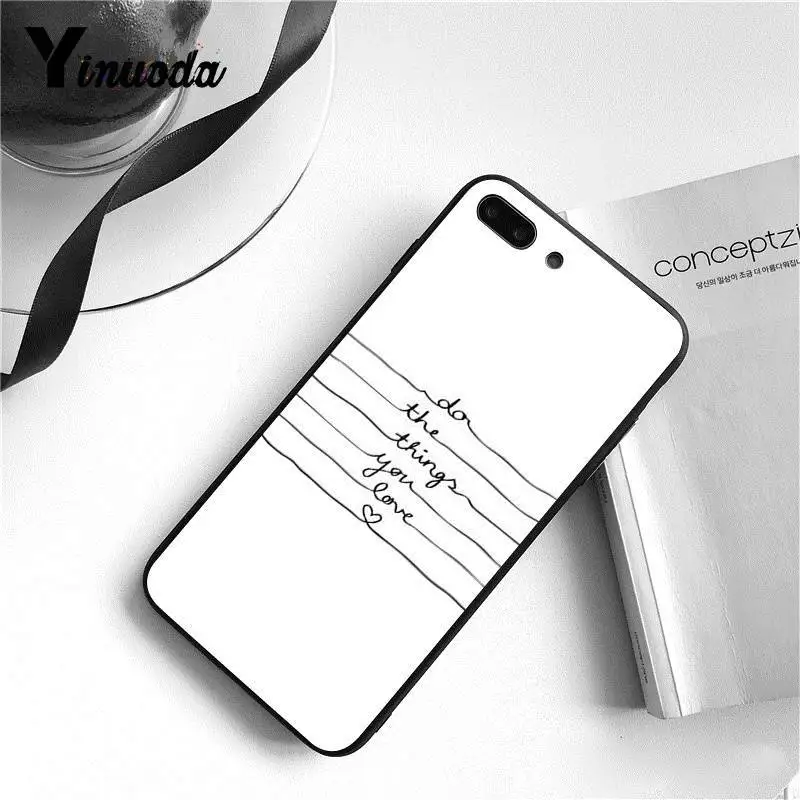 

Yinuoda Proverb Phrase Motto Good Vibes Only Love Novelty PhoneCase for iPhone8 7 6 6S Plus X XSMAX 5 5S SE XR 11 11pro 11promax