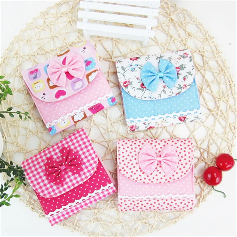 Милая девушка леди хлопка гигиеническая Салфетка Организатор колодки Для женщин