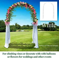 white metal arch upright base pole stand display set wedding party bridal prom garden floral decoration party supplies