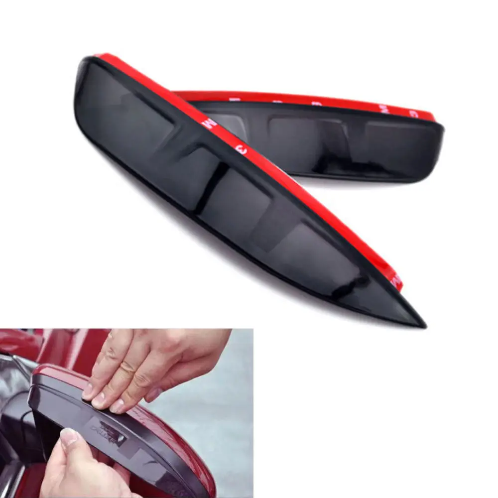 Автомобильная боковая ABS Дверь Зеркало заднего вида защита от дождя козырек