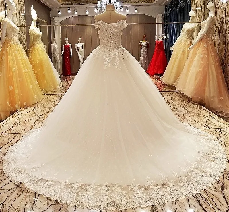 Vestido De Noiva кружевное платье-трапеция без бретелек с аппликацией из тюля свадебное
