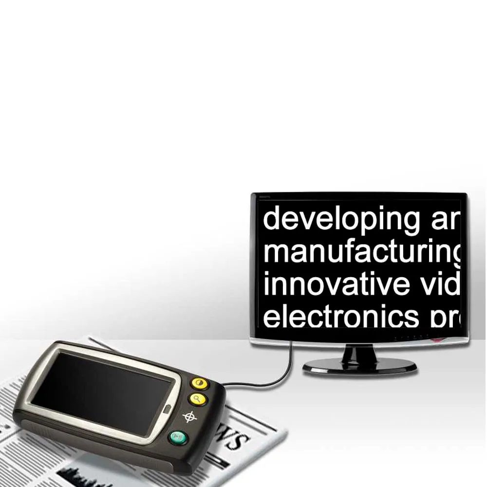 Портативный электронный микроскоп с низким коэффициентом видимости ЖК дисплей 4