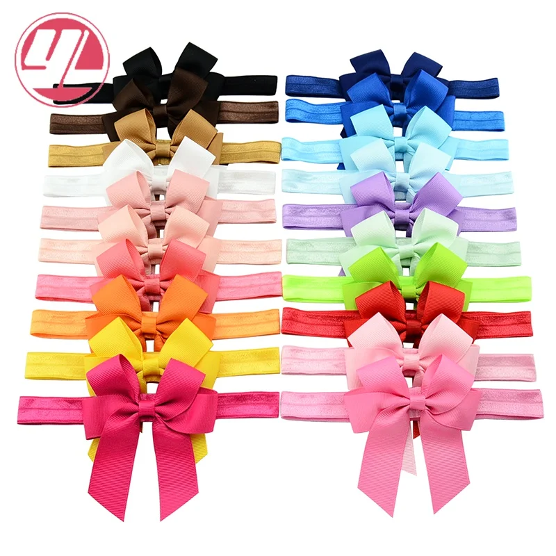 Женская тиара однотонная новый дизайн атласная лента бант повязка на голову для