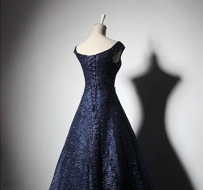 Женское вечернее платье с коротким рукавом VENSANAC расшитое блестками v образным