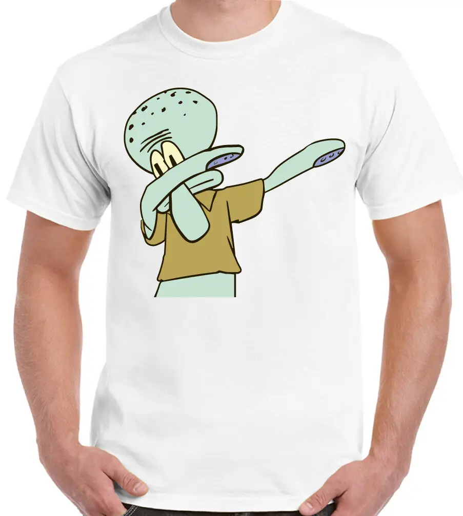 Squidward вытирая с принтом губки боба квадратные штаны в стиле мужские смешные