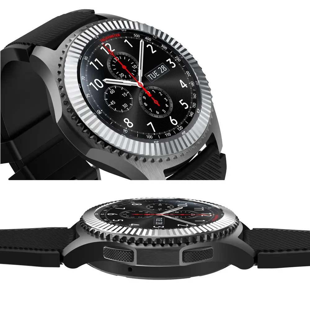 Металлический ободок для samsung Galaxy Watch 46 мм/42 мм чехол gear S3 Frontier/классическая