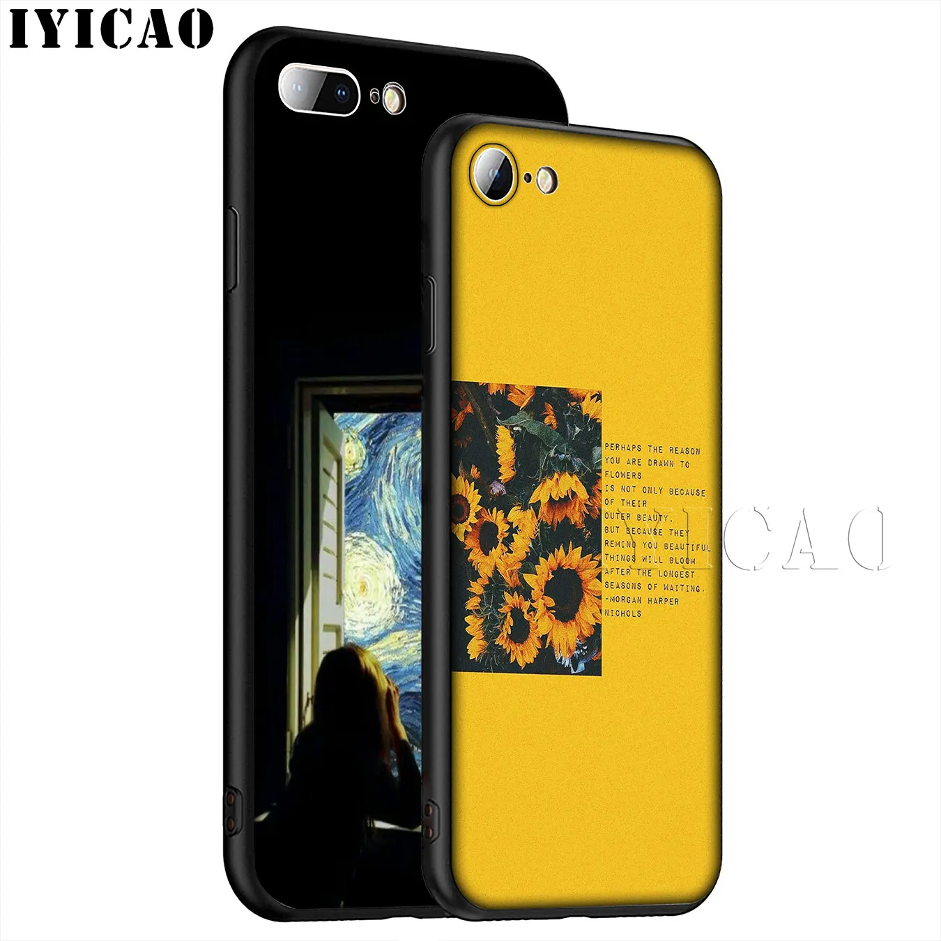 Great art aesthetic van Gogh Mona Lisa Soft Silicone Phone Case for iPhone XR X XS 11 Pro Max 6 6S 7 8 Plus 5 5S SE 10 Cover |