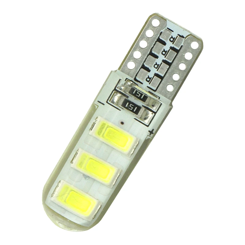 1 шт. Новое поступление T10 192 W5W 6 SMD 5630 5730 светодиодный силикагель