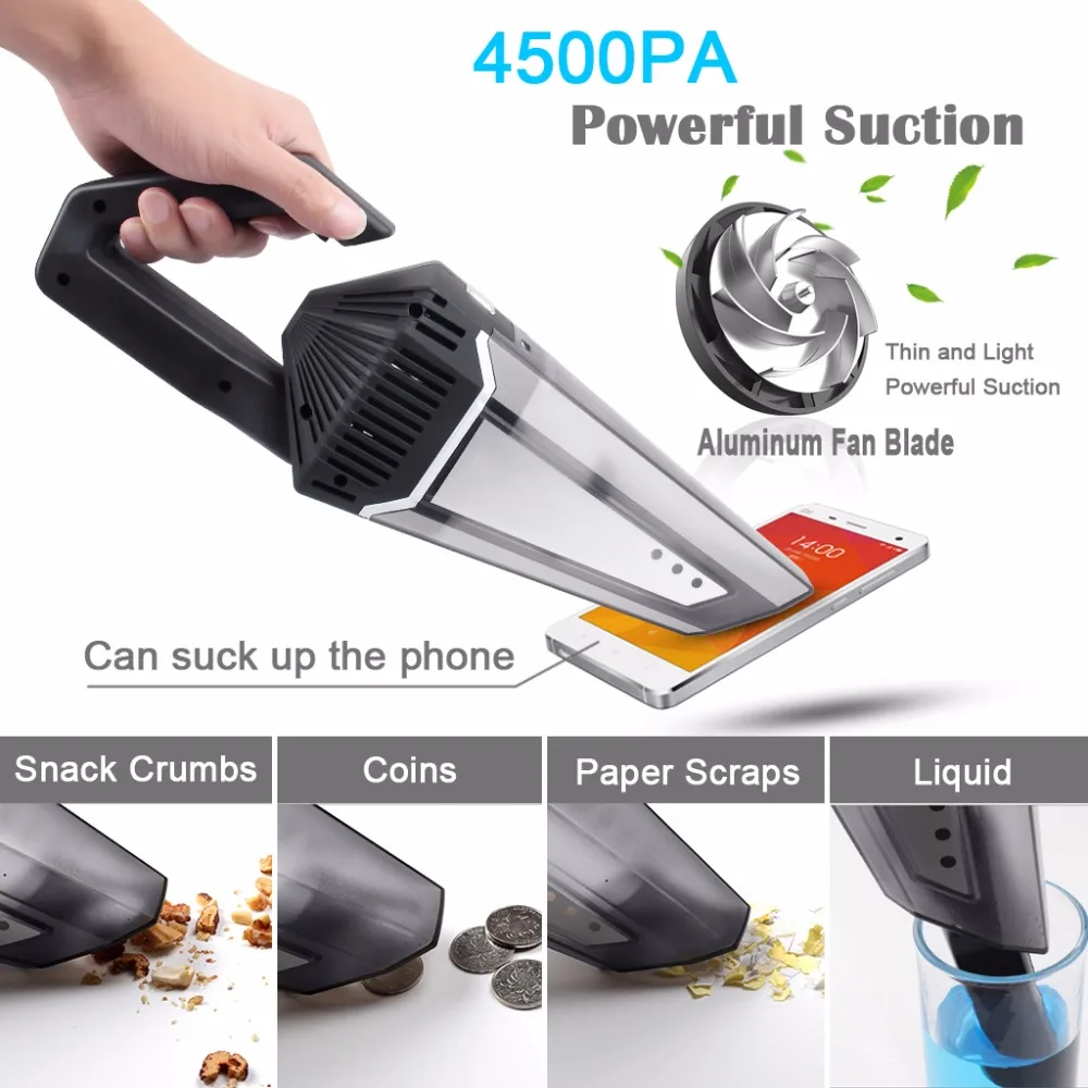 Беспроводной пылесос супер всасывающий Аккумулятор Перезаряжаемый для очистки