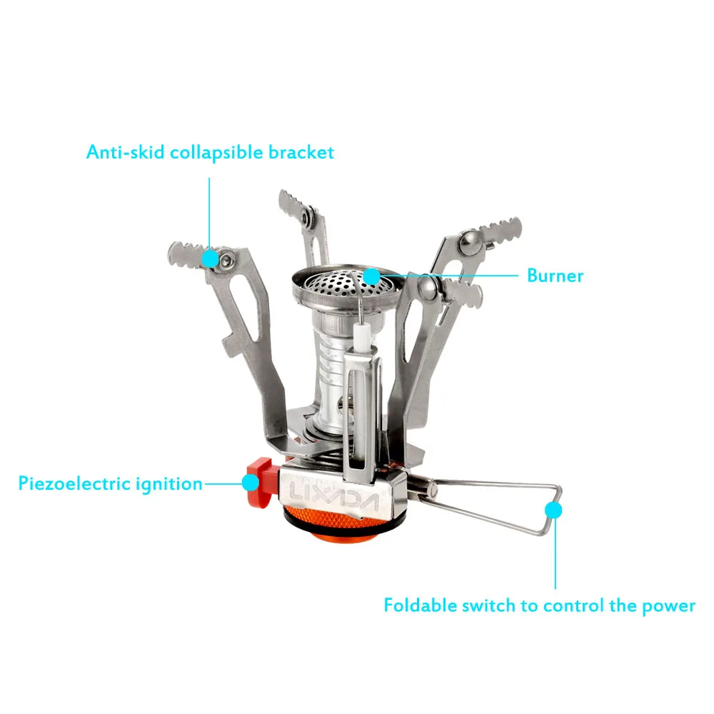 Складной кемпинг газовая плита 3000 Вт Открытый Пикник Кухонная Плита супер легкий