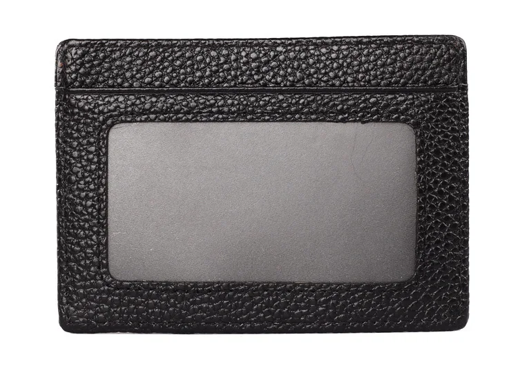 Портативный мужской мини кошелек из натуральной кожи Тонкий Карманный держатель