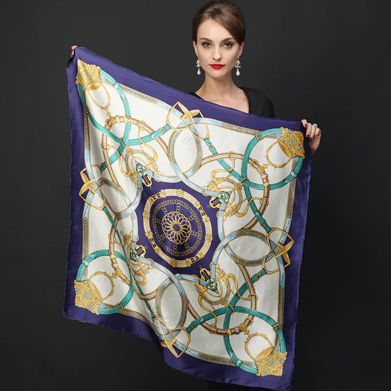 2017 Роскошные Дизайнерские брендовые большие квадратные шарфы для женщин