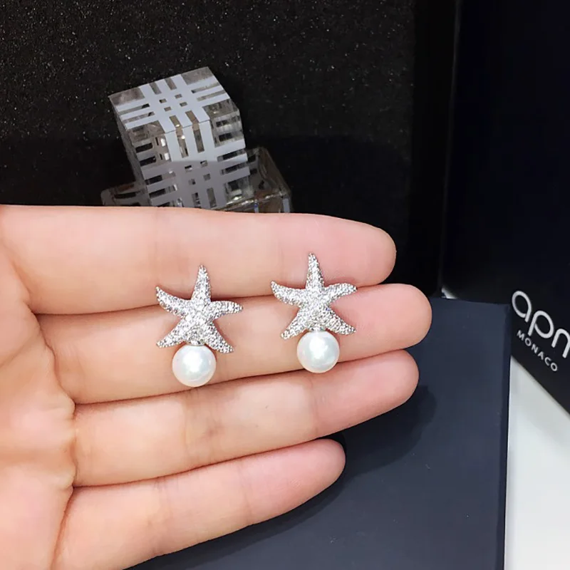 Серьги GLE5303AY женские с микро-инкрустированными цирконами | Украшения и